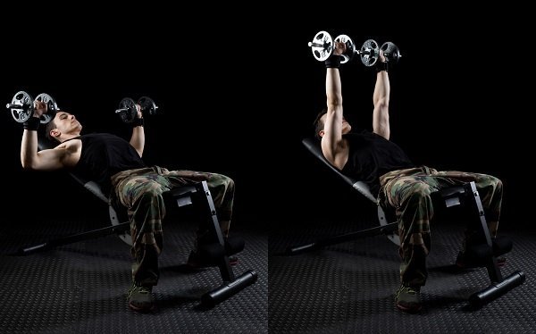 抢救上胸扁平族 哑铃上斜卧推-唤醒运动